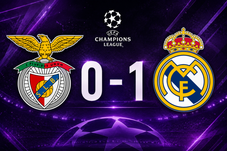 El Real Madrid venció 0-1 al Benfica en la ida del repechaje de Champions League gracias a un gol de Vinicius Jr en una noche marcada por la polémica y la tensión en Lisboa.